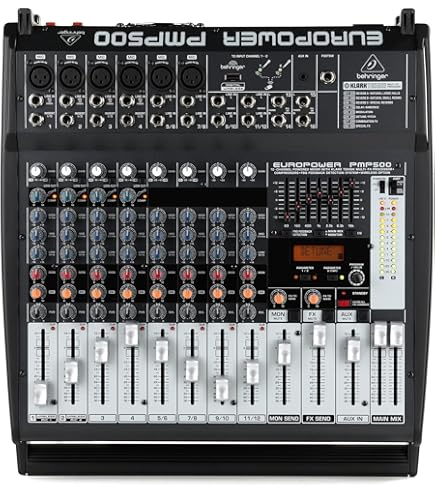 【完動美品】BEHRINGER EUROPOWER PMP4000 ミキサー Amazon.com: Behringer Europower PMP4000 Powered Mixer - 16